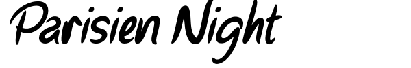 Parisien Night font preview